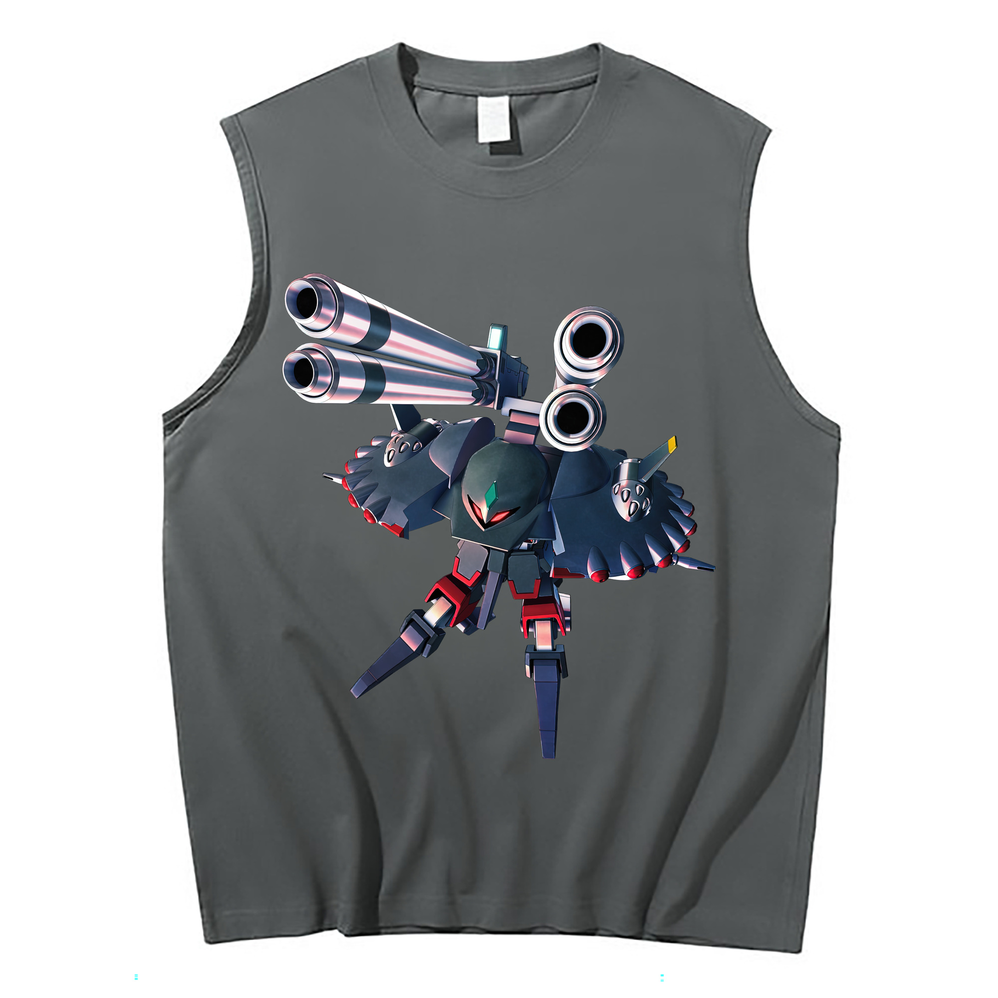 （画像用） 機動戦士ガンダム Mobile Suit Gundam コットン100％タンクトップ（フロントプリント）